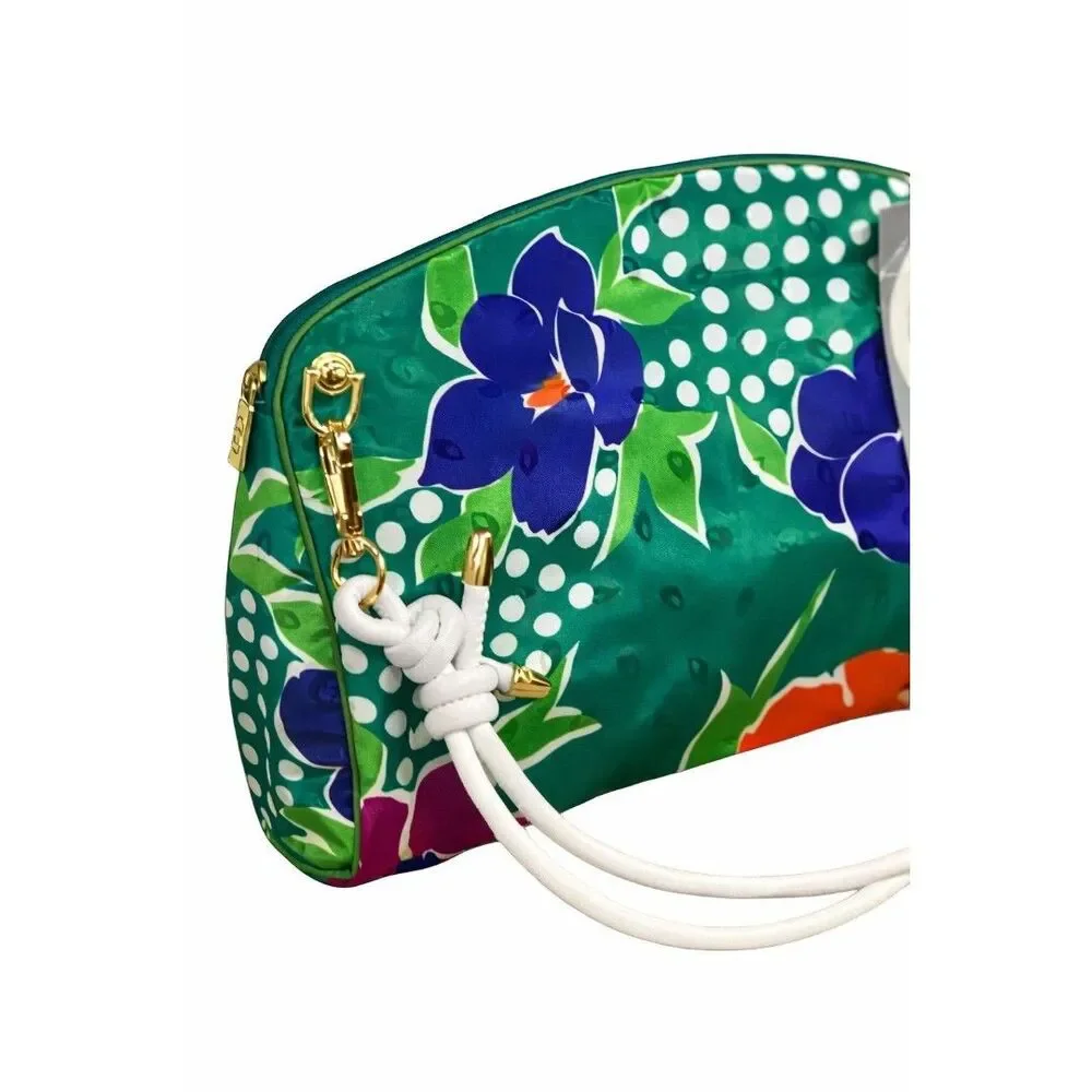 Vintage Christian Dior Floral GWP Pouch Converted Crossbody Bag Authentic NEW